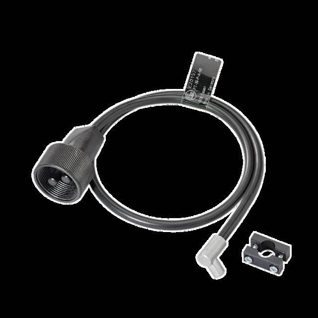 Ein LED-Lampenhalter mit Kabel, Stecker und Befestigungshalterung, entwickelt für Beleuchtungsprojekte.
