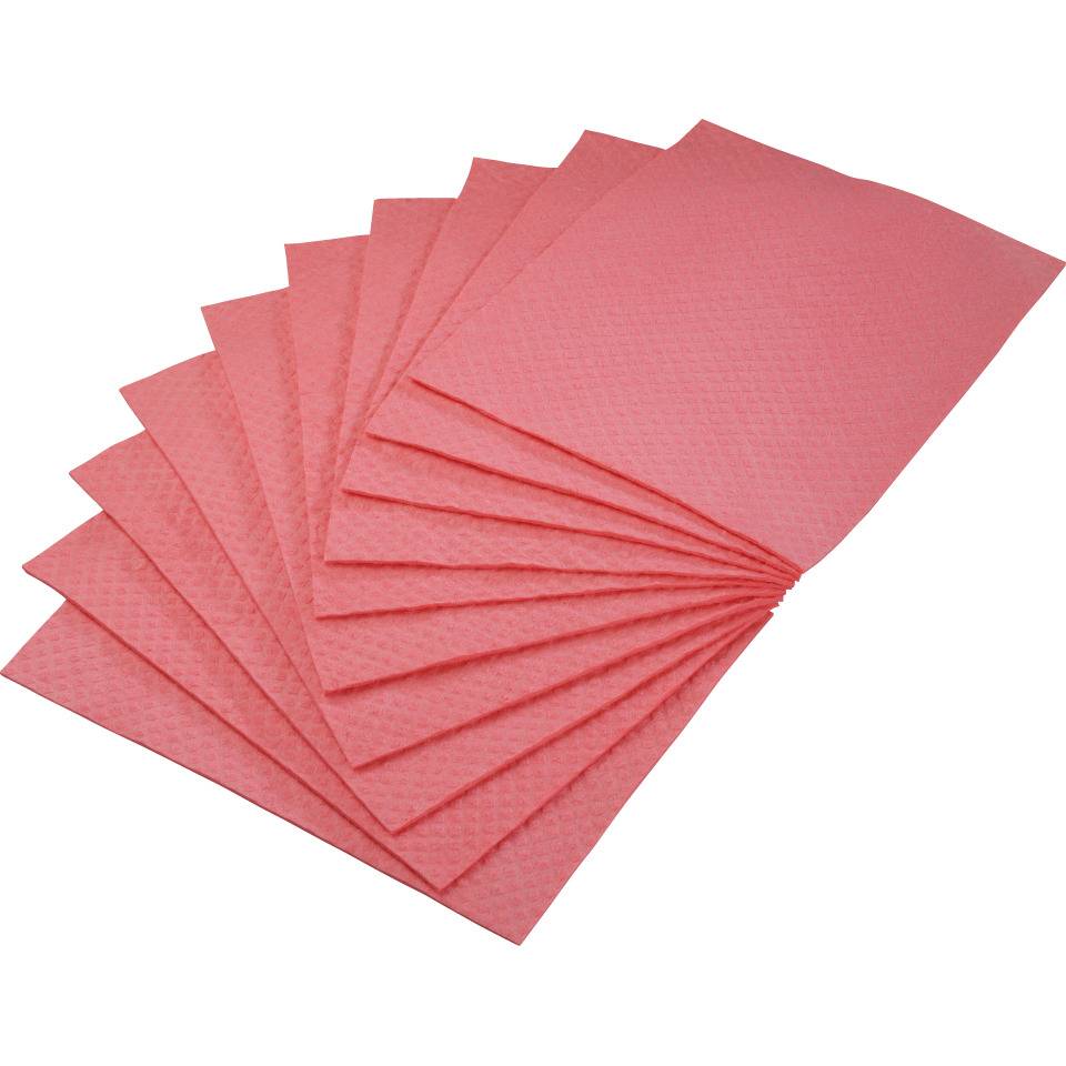 Schwammtuch PRO65, extrem saugstark, rot, 31,5x25,7cm, 10/VE