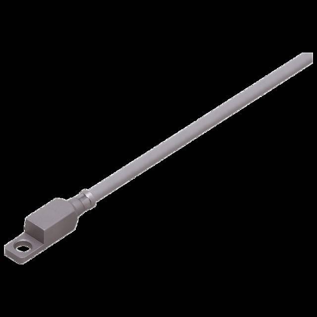 Eine Metallstange mit einer flachen rechteckigen Basis und einem zylindrischen Ende; verwendet in mechanischen oder strukturellen Anwendungen.