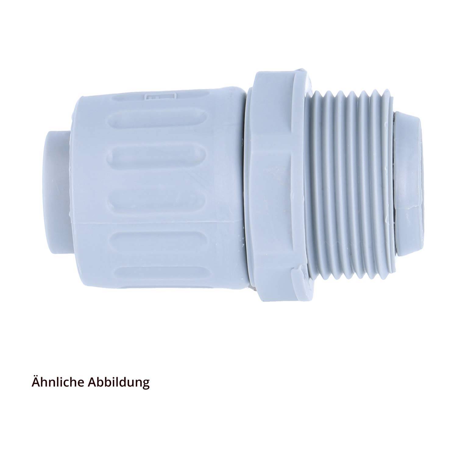 FLEXA FLKI Kunststoffverschraubung gerade Gewinde PG13,5x1,41 für Schlauch-Außendurchmesser 19,0mm für