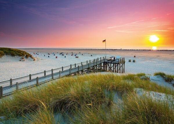Puzzle Ravensburger Sonnenuntergang über Amrum Deutschland Edition 1000 Teile