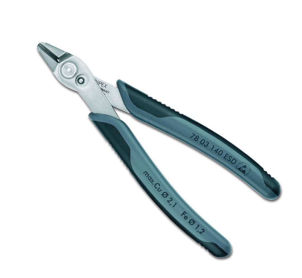 78 03 125 ESD Electronic Super Knips ESDPräzisionszangen für feinste Schneidarbeiten, z. B. in Elektronik und Feinmechanik. Griffe elektrisch ableit