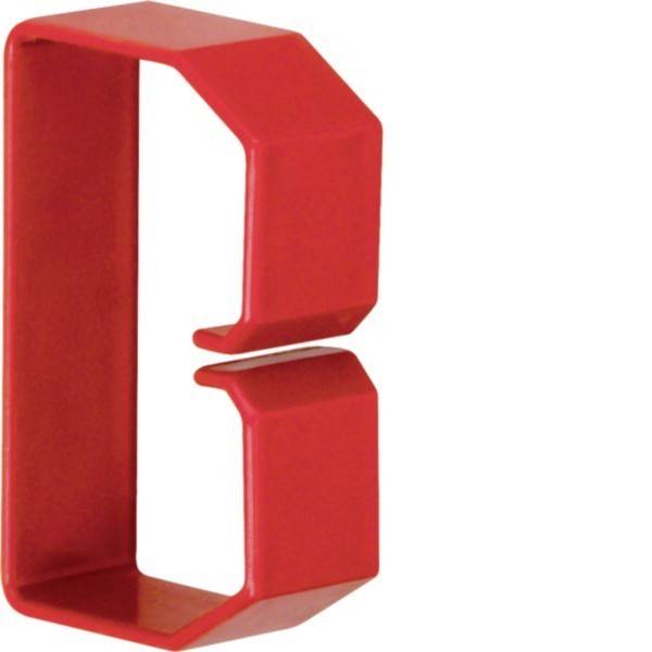 Eine rote, dreidimensionale Ziffer '3' mit einer offenen, hohlen Gestaltung.