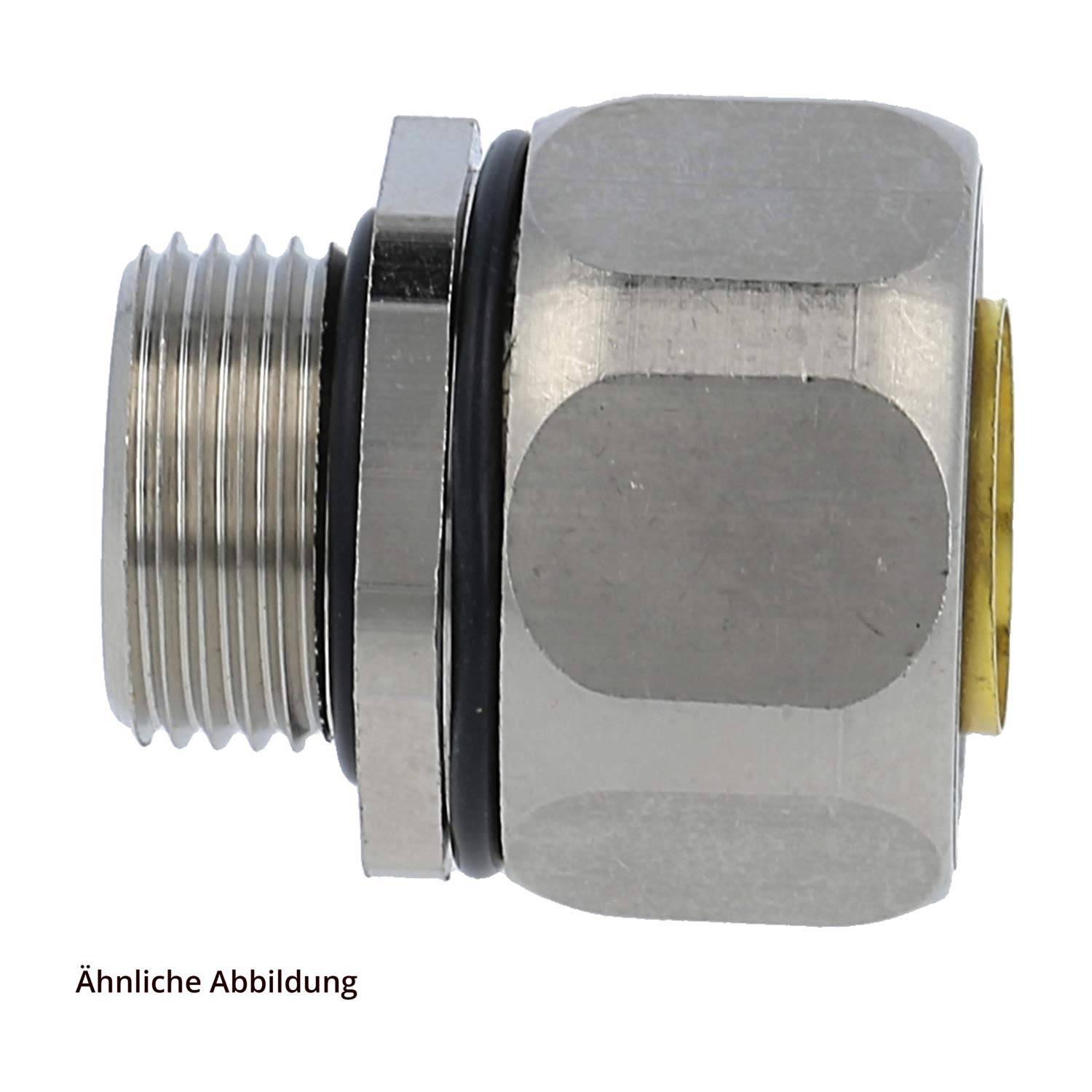 15015340025 FLEXA USD-M Metallverschraubung gerade Gewinde M25x1,5 für Schlauch-Außendurchmesser 27,0mm für