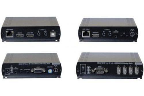 Dexlan KVM Extender Over IP, bis zu 150 m, HDMI / USB, Set