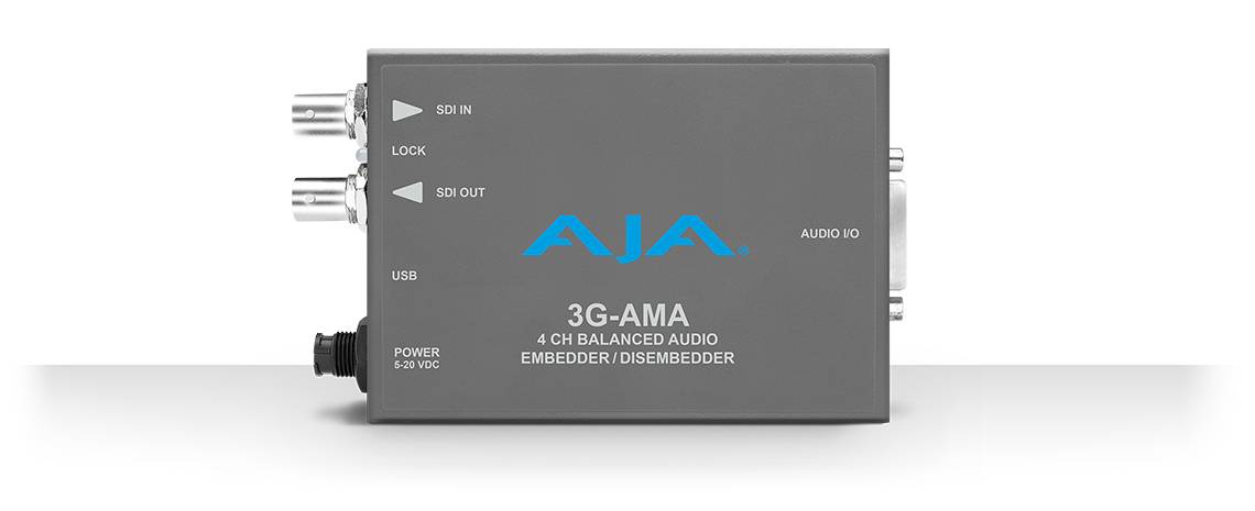 AJA 3G-AMA - Aktiver Videokonverter - Grau - 2048 x 1080 - - - 480i,576p,720p,10