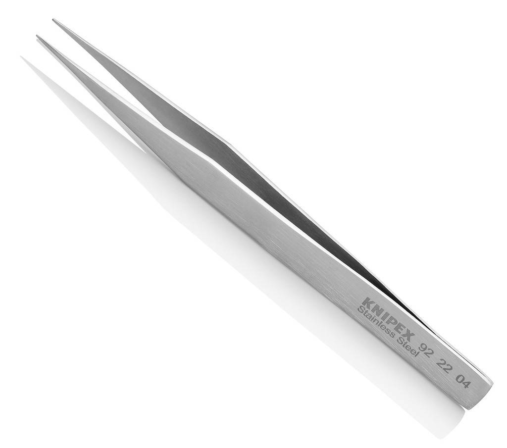 92 22 04 UniversalpinzetteUniversalpinzetten eignen sich für anspruchsvolle Standardanwendungen und Präzisionsarbeiten. Große Modellpalette gerade