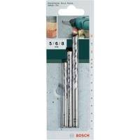 Bosch Accessories 2609255416 Hartmetall Beton-Spiralbohrer-Set 3teilig 5 mm, 6 mm, 8 mm Zylinderschaft 1 Set