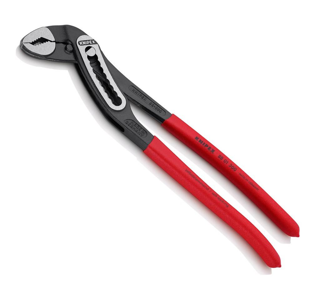 88 01 250 KNIPEX AlligatorGuter Zugang zum Werkstück durch schlanke Bauform im Kopf- und Gelenkbereich. Mehr Leistung und Komfort im Vergleich zu