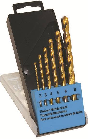 C.K HSS Metall-Spiralbohrer-Set 6teilig T3293 TiN DIN 338 Zylinderschaft 1 Set (T3293)