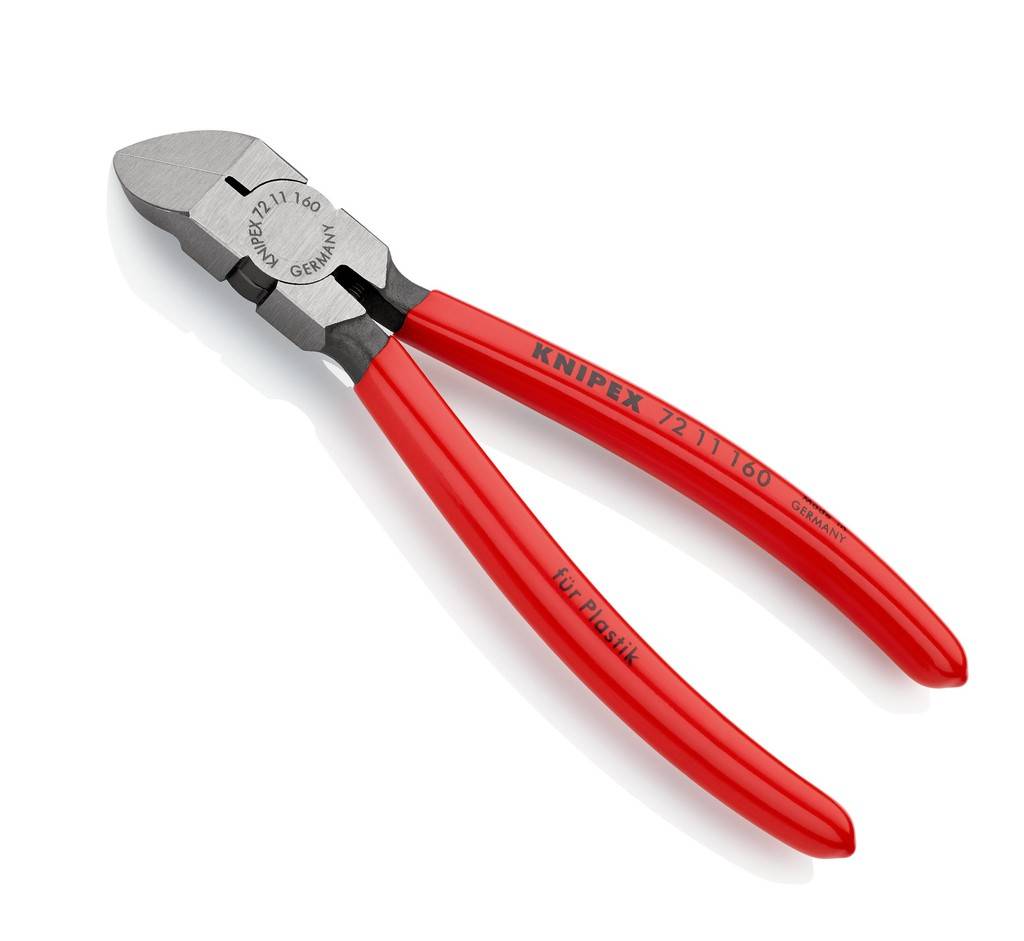 72 11 160 Seitenschneider für KunststoffMit plangeschliffenen Schneidflächen. Zum flächenbündigen Trennen von gespritzten Kunststoffteilen und Ang