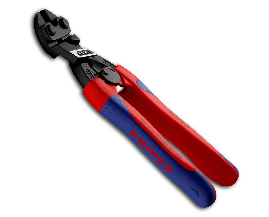 71 22 200 KNIPEX CoBoltMit Präzisionsschneiden für weichen, harten Draht sowie Pianodraht. Schneidet Bauteile wie Bolzen, Nägel, Niete usw. bis Ø