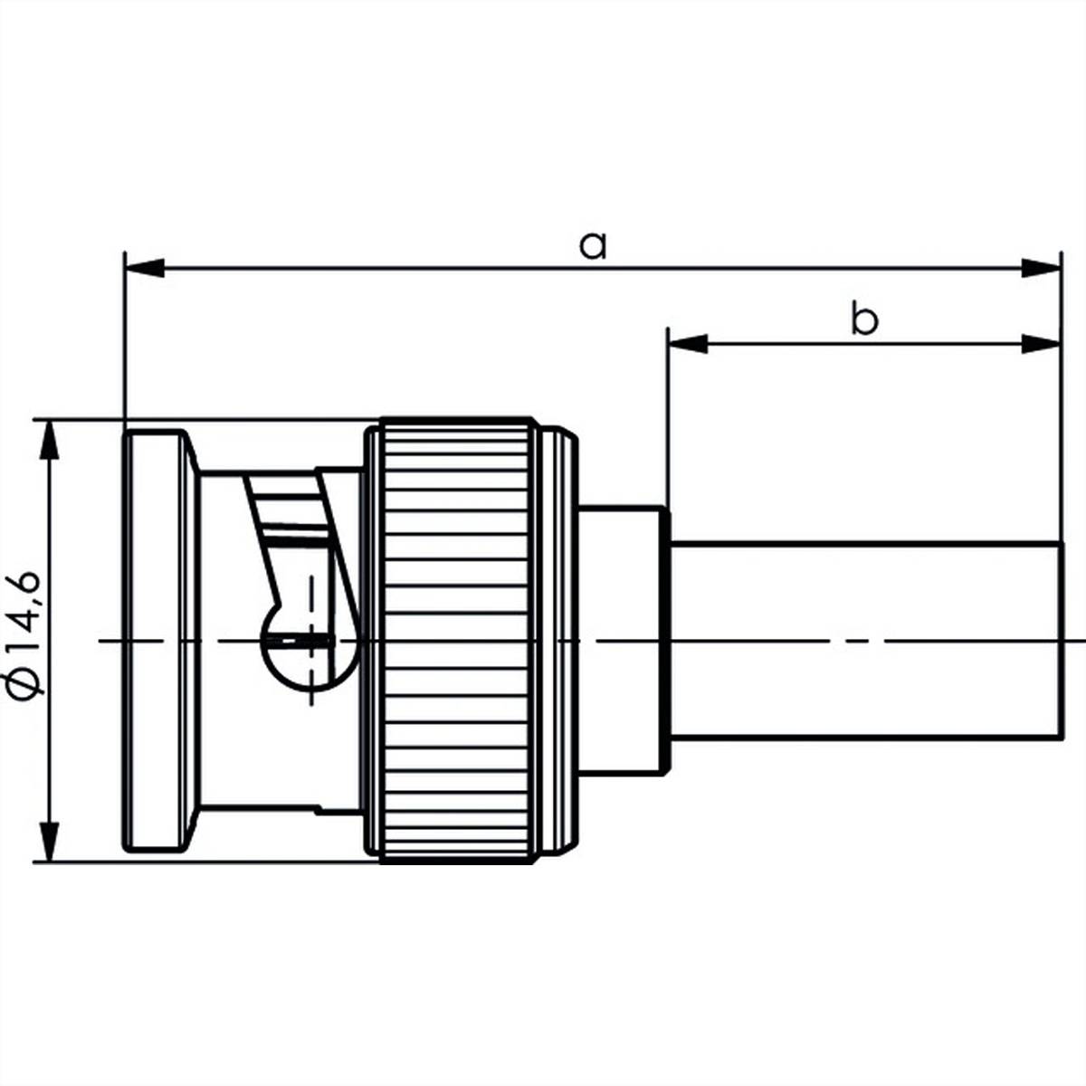 TELEGÄRTNER BNC-Crimpstecker 50 Ohm G30