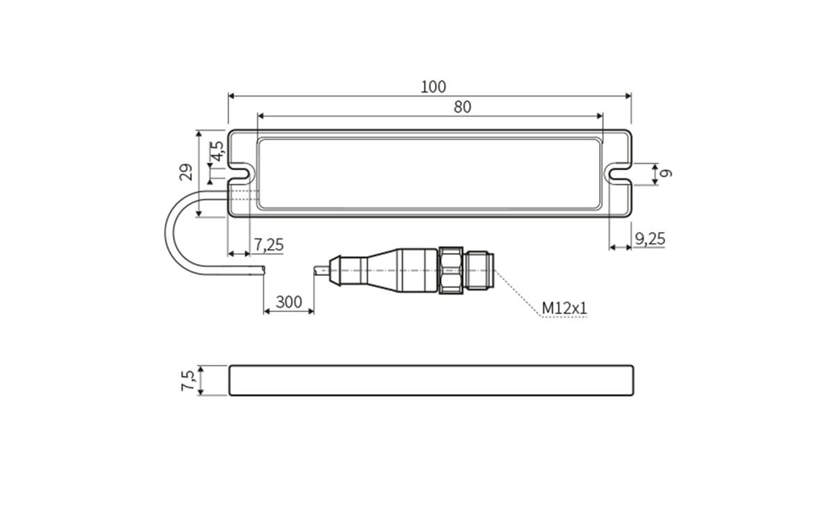 Maschinenleuchte Rot - Gelb - Grün (flach) - AB004 - autosen