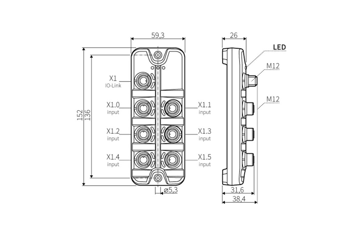 IO-Link Eingangsmodul für binäre Signale - AD006 - autosen