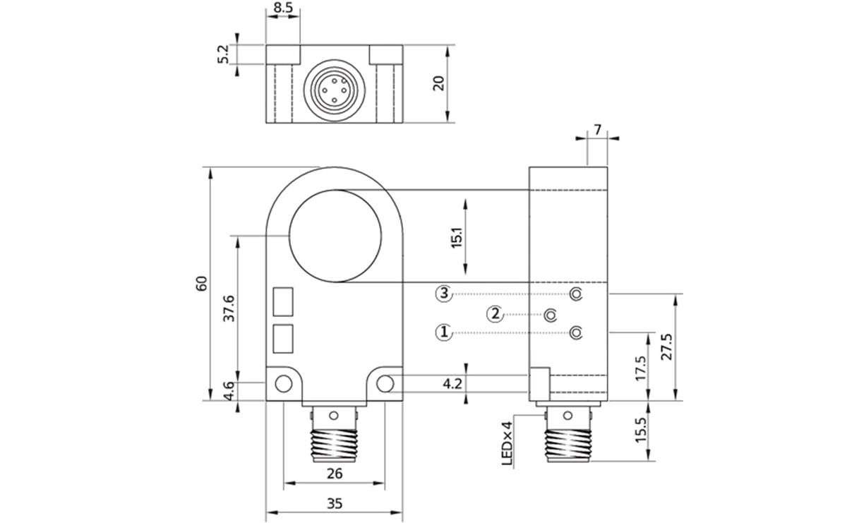 Induktiver Ringsensor 15 mm IP67 - AI069 - autosen