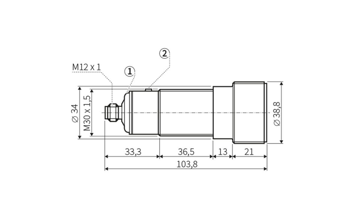 Ultraschallsensor M30 350-6000mm - AU009 - autosen
