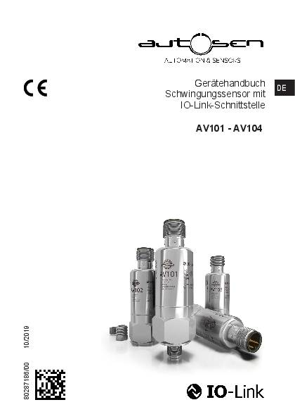 Vibrationssensor mit IO-Link ISO10816 - AV101 - autosen