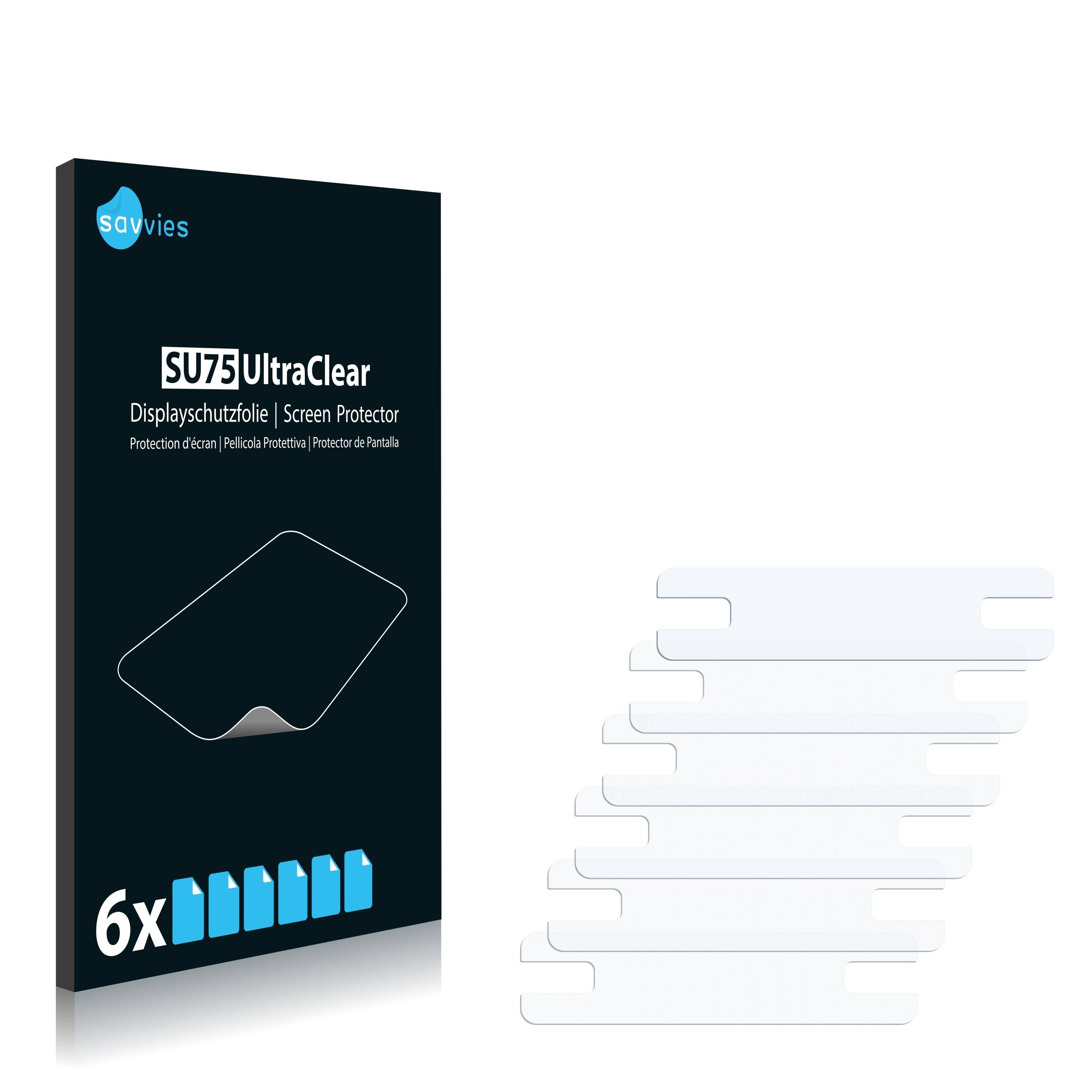 6x Savvies SU75 Displayschutzfolie für Philips Digitalradio