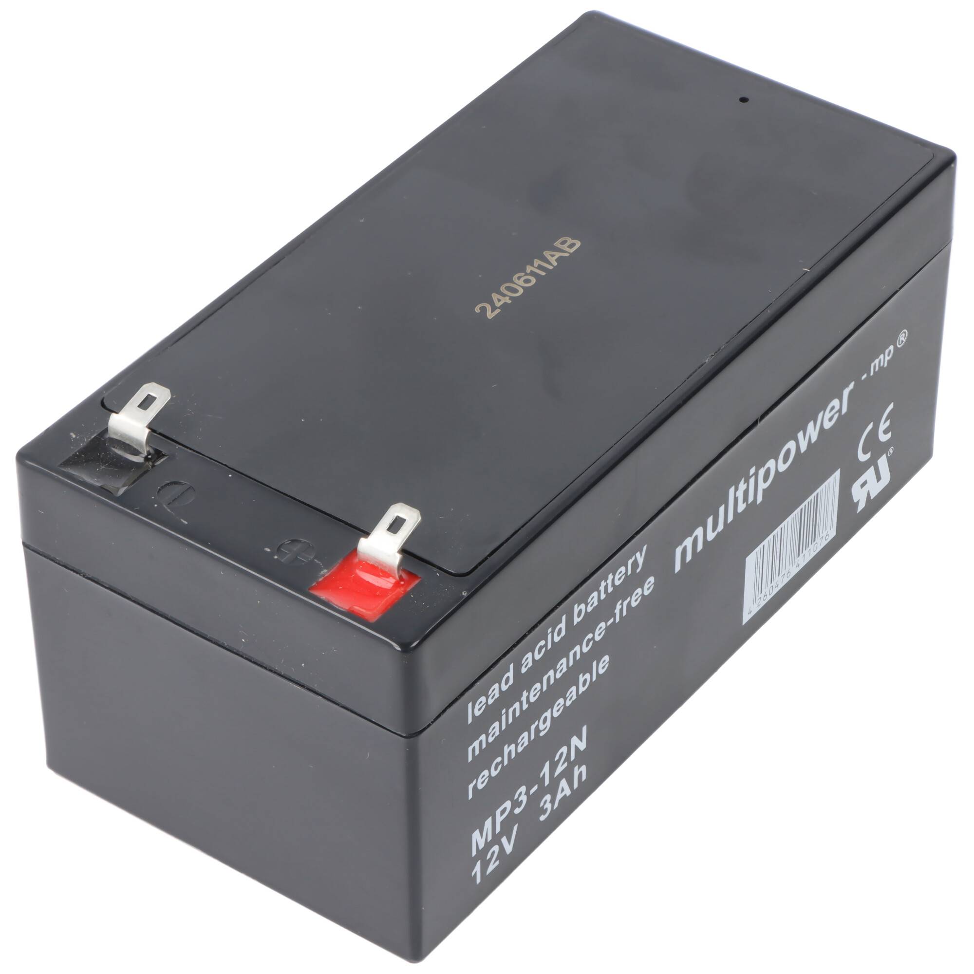 Multipower MP3-12N 12V 3Ah AGM Versorgungsbatterie