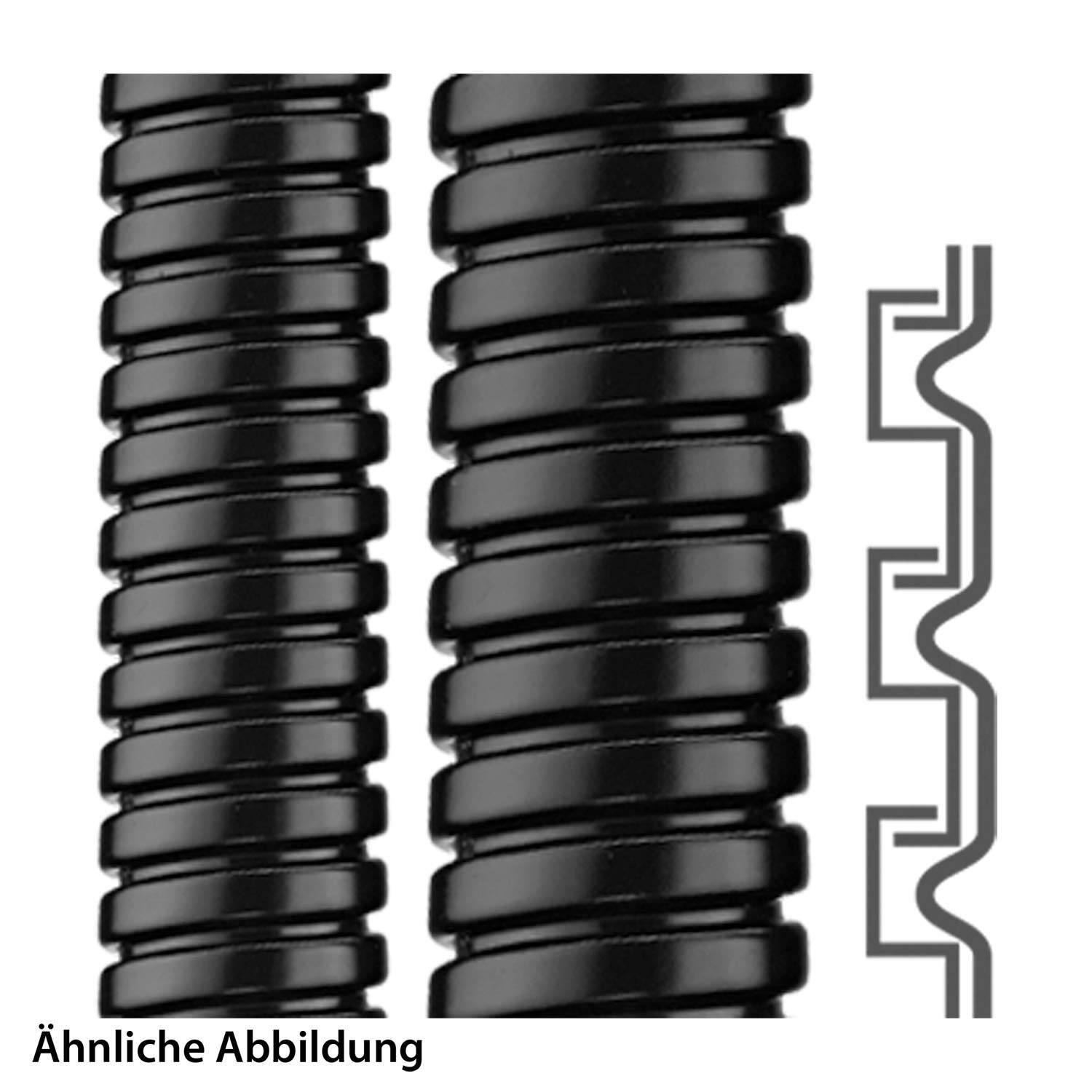 FLEXA SPR-PVC-AS, schwarz, AD19, 15x19mm, 10 Meter Packung - 1 Stück