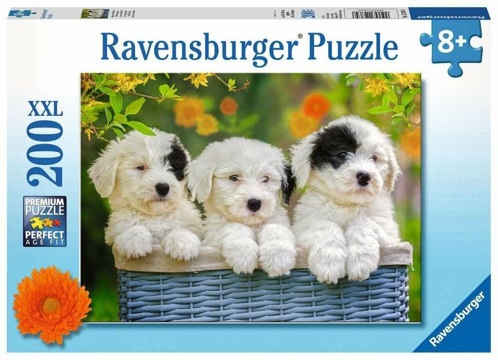 RAVENSBURGER Puzzle Niedliche Welpen XXL 200 Teile