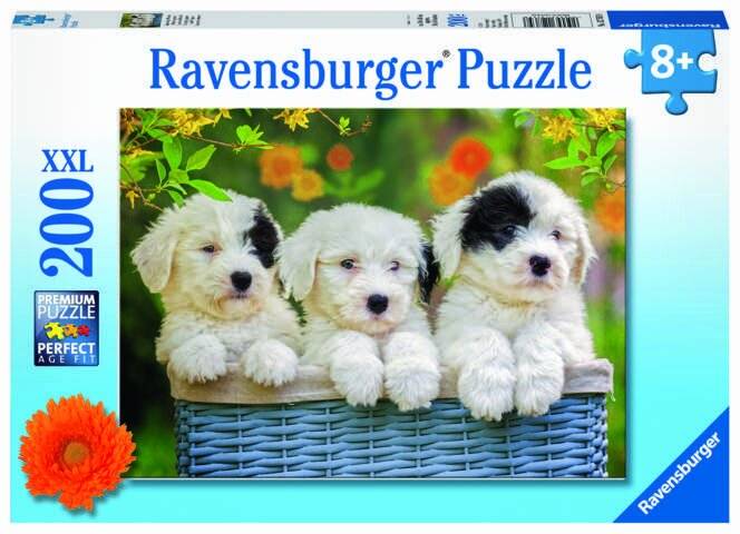RAVENSBURGER Puzzle Niedliche Welpen XXL 200 Teile