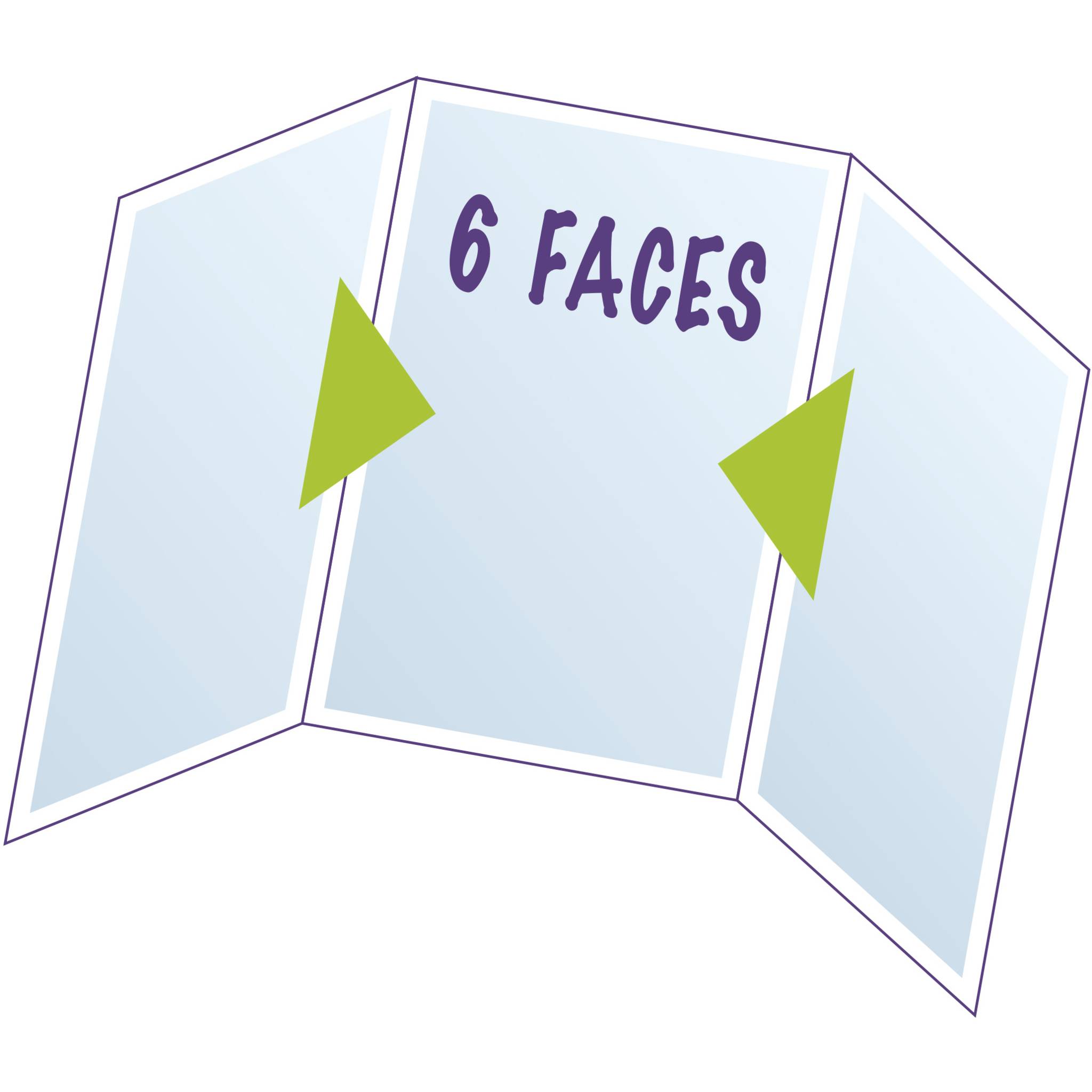 Exacompta 10x 10 Schutzhüllen 3-teilig glattem PVC 200µ 85x125mm Kristall 5394UE