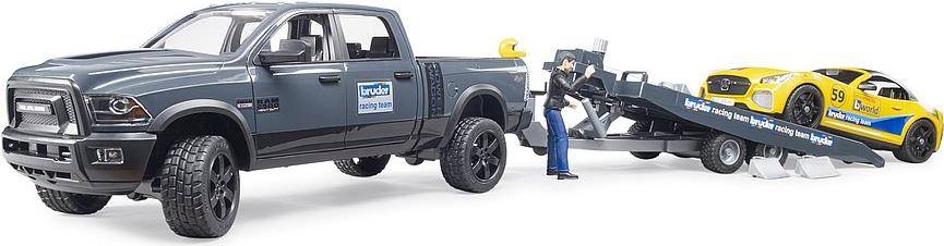 Bruder RAM 2500 Power Wagon und BRUDER Roadster Racing Team (02504)