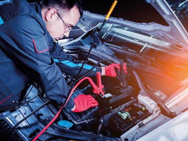 Ladegerät für Blei-Säure-Batterien 12 V, Überladeschutz, LED-Statusanzeige, für Kfz, Lkw, Motorrad, kleines Boot, Traktor, robustes Metallgehäus