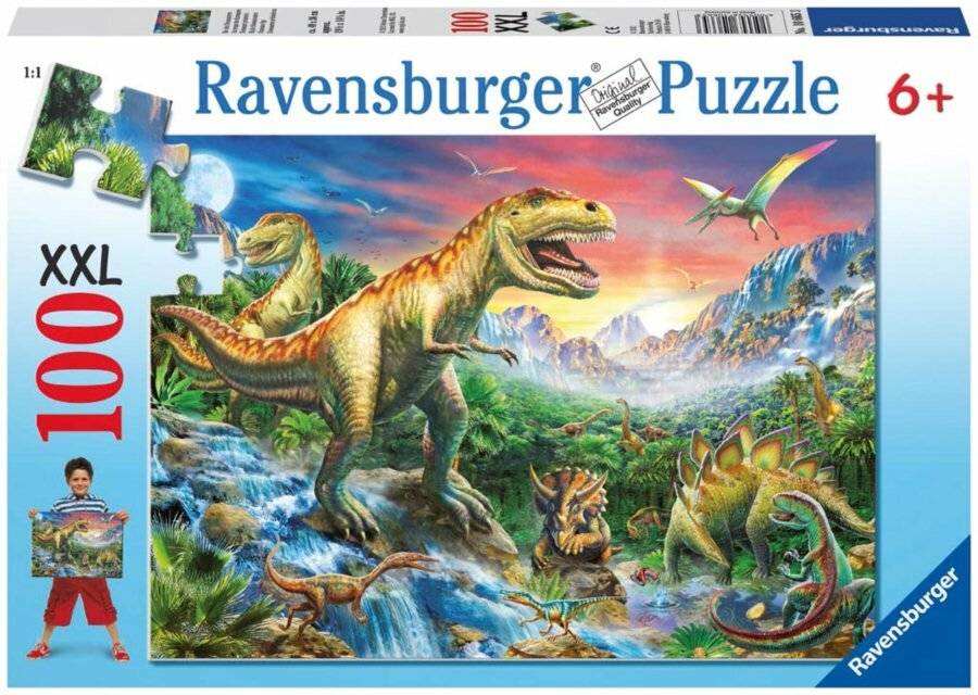 Ravensburger Ravensburger Puzzle Bei den Dinosauriern, 100 Teile