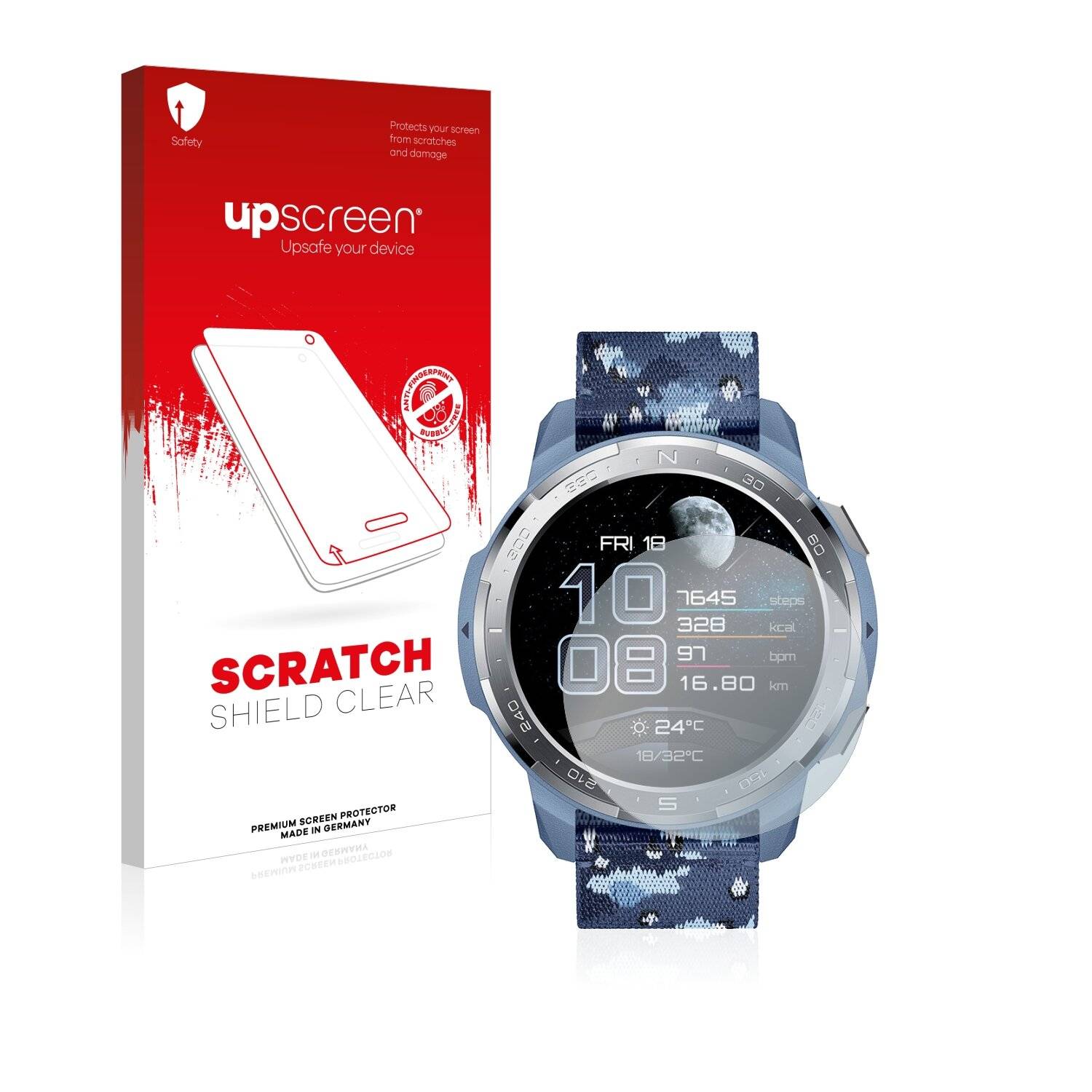 upscreen Scratch Shield Clear Premium Displayschutzfolie für Honor Watch GS
