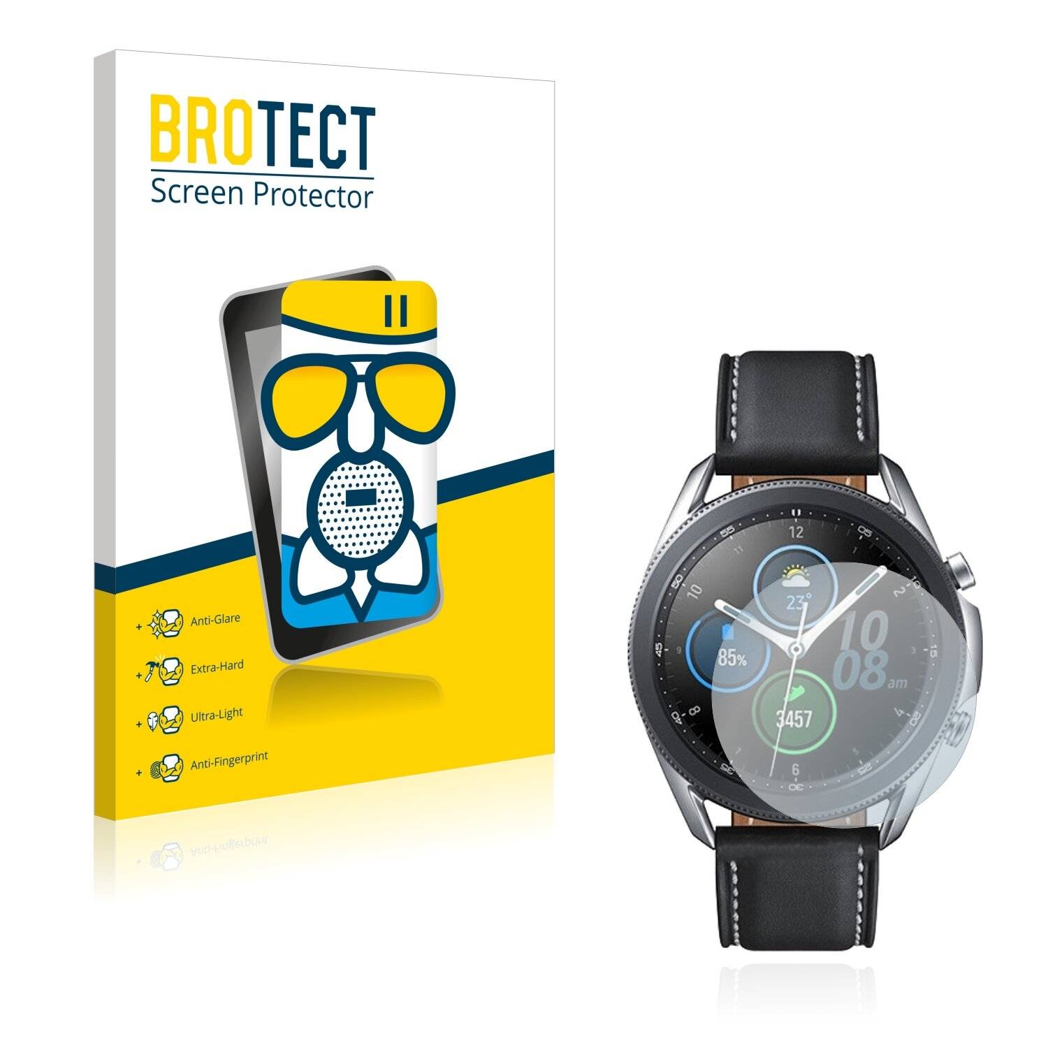 BROTECT AirGlass Matte Schutzglas Folie für Samsung Galaxy Watch 3