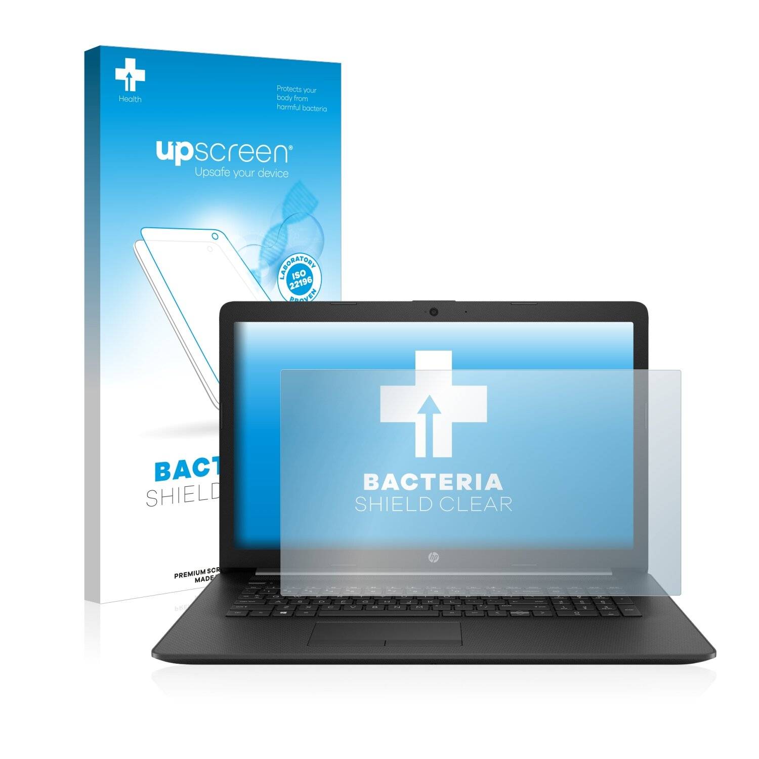 upscreen Bacteria Shield Clear Premium Antibakterielle Displayschutzfolie für HP Notebook