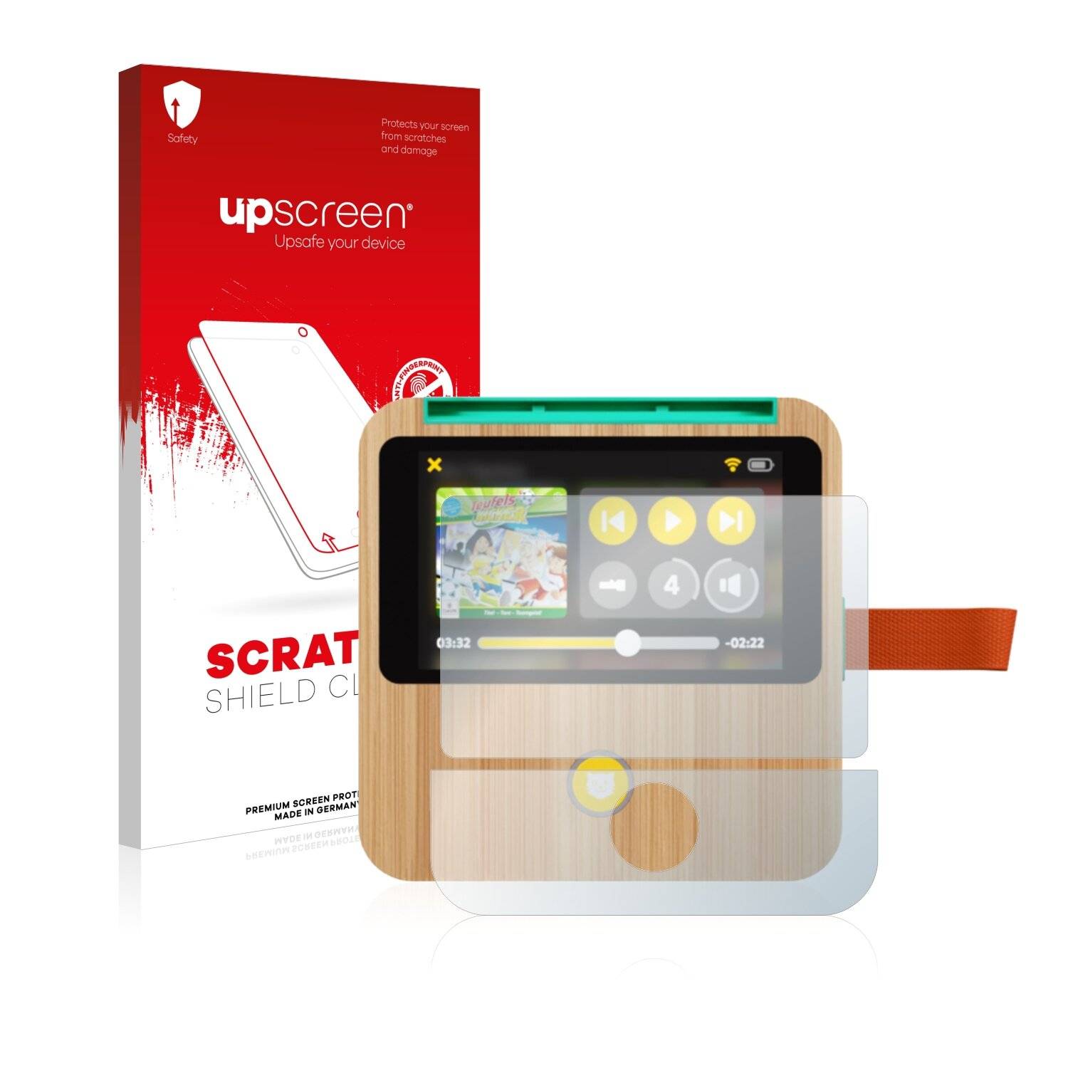 upscreen Scratch Shield Clear Premium Displayschutzfolie für tigerbox