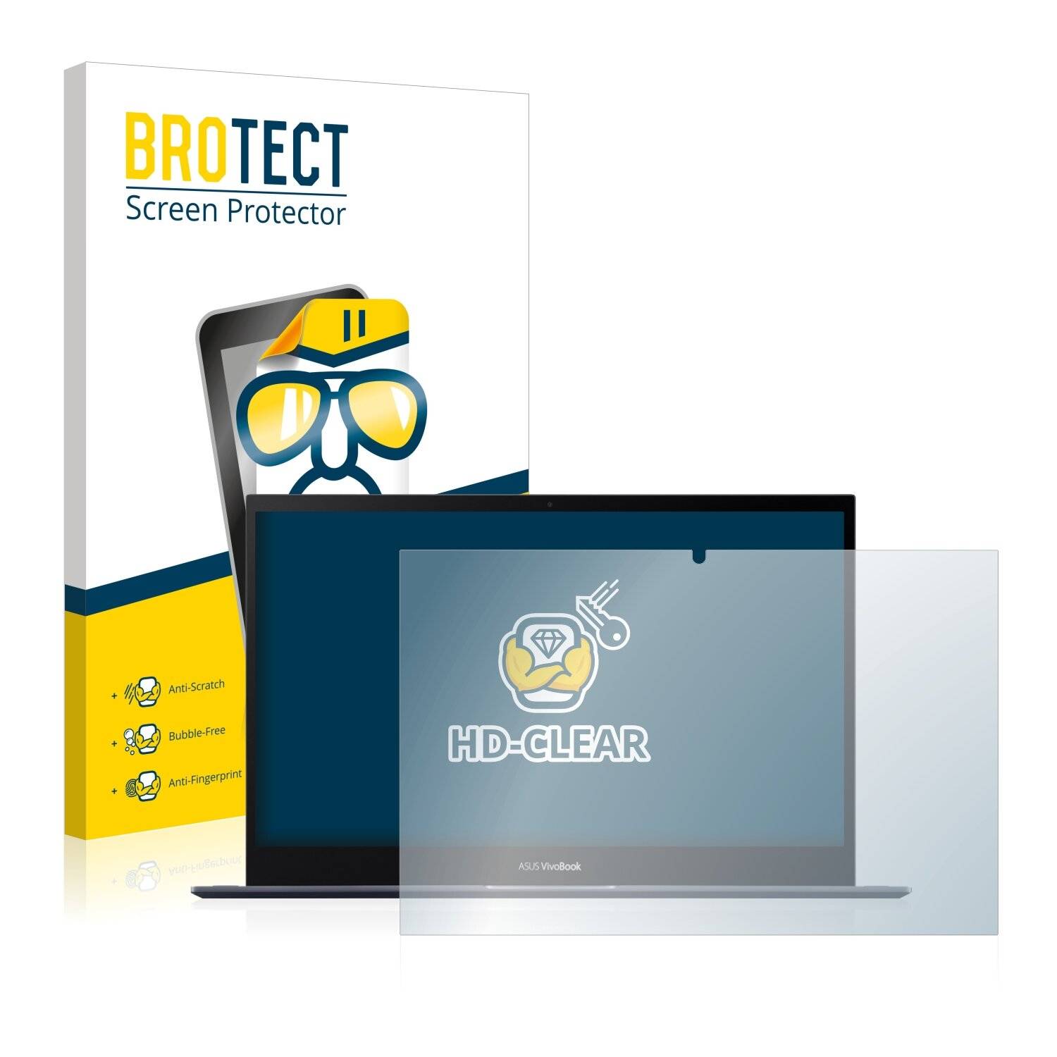 BROTECT HD-Clear Displayschutzfolie für Asus VivoBook Flip 14