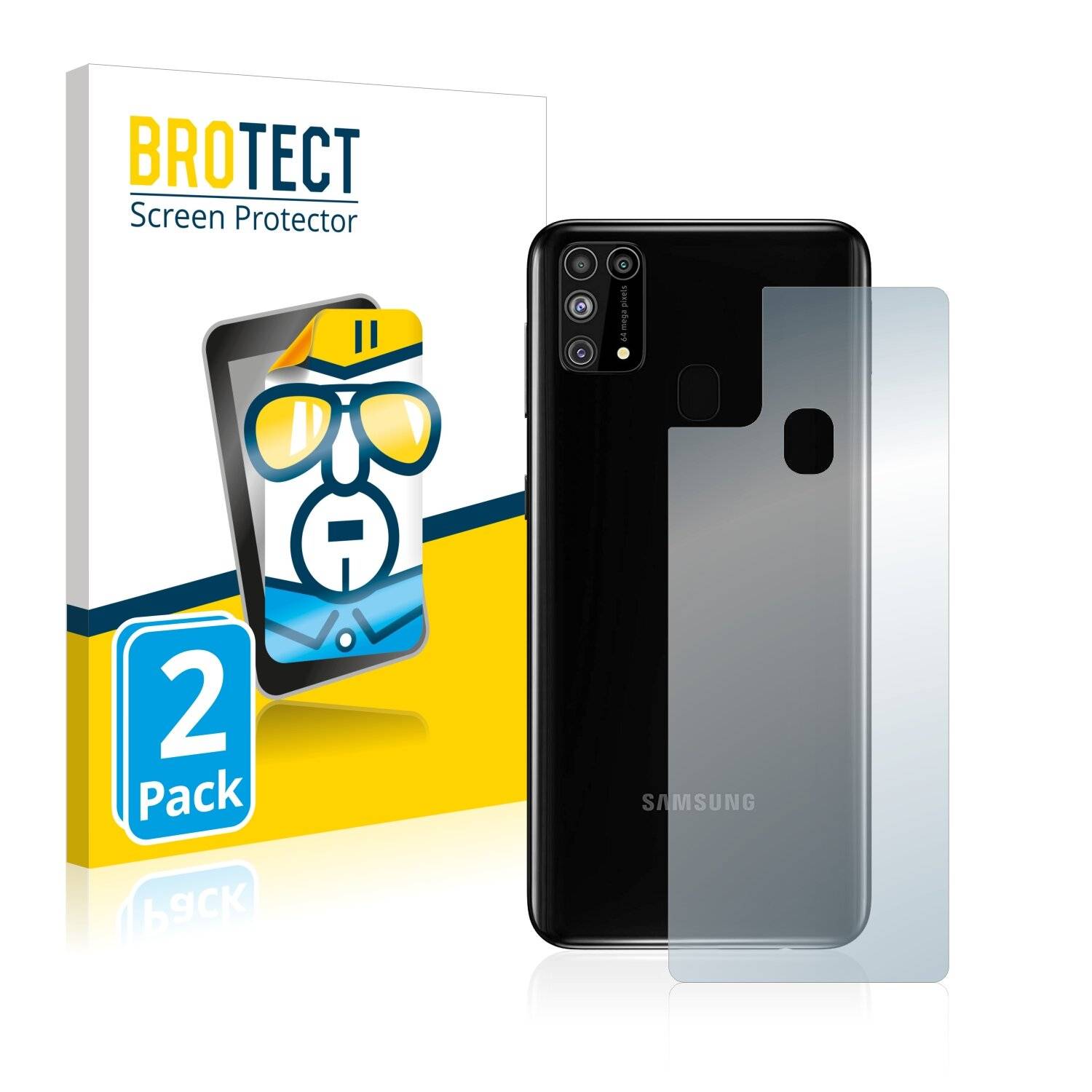 2x BROTECT HD-Clear Displayschutzfolie für Samsung Galaxy M31 Prime