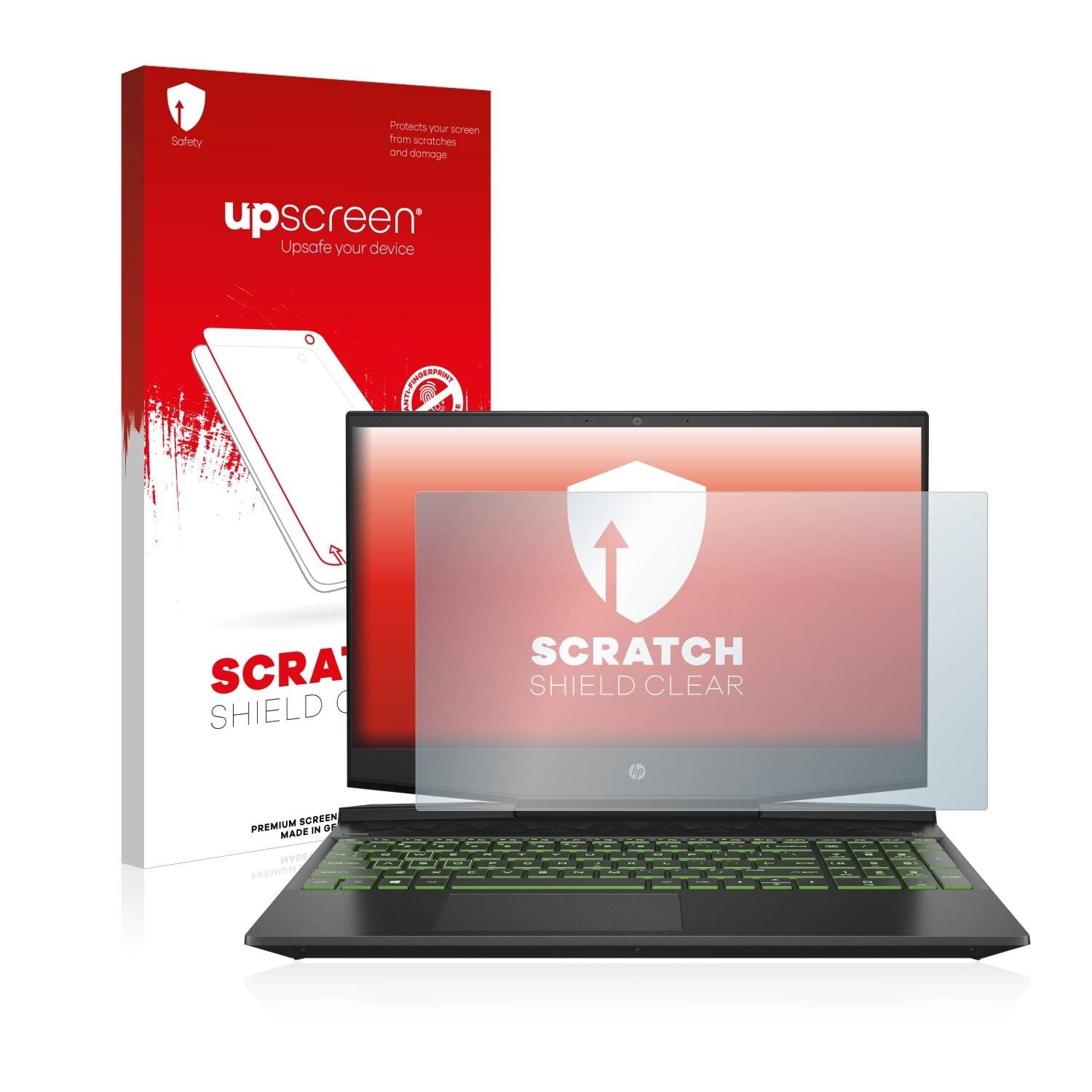 upscreen Scratch Shield Clear Premium Displayschutzfolie für HP Pavilion Gaming