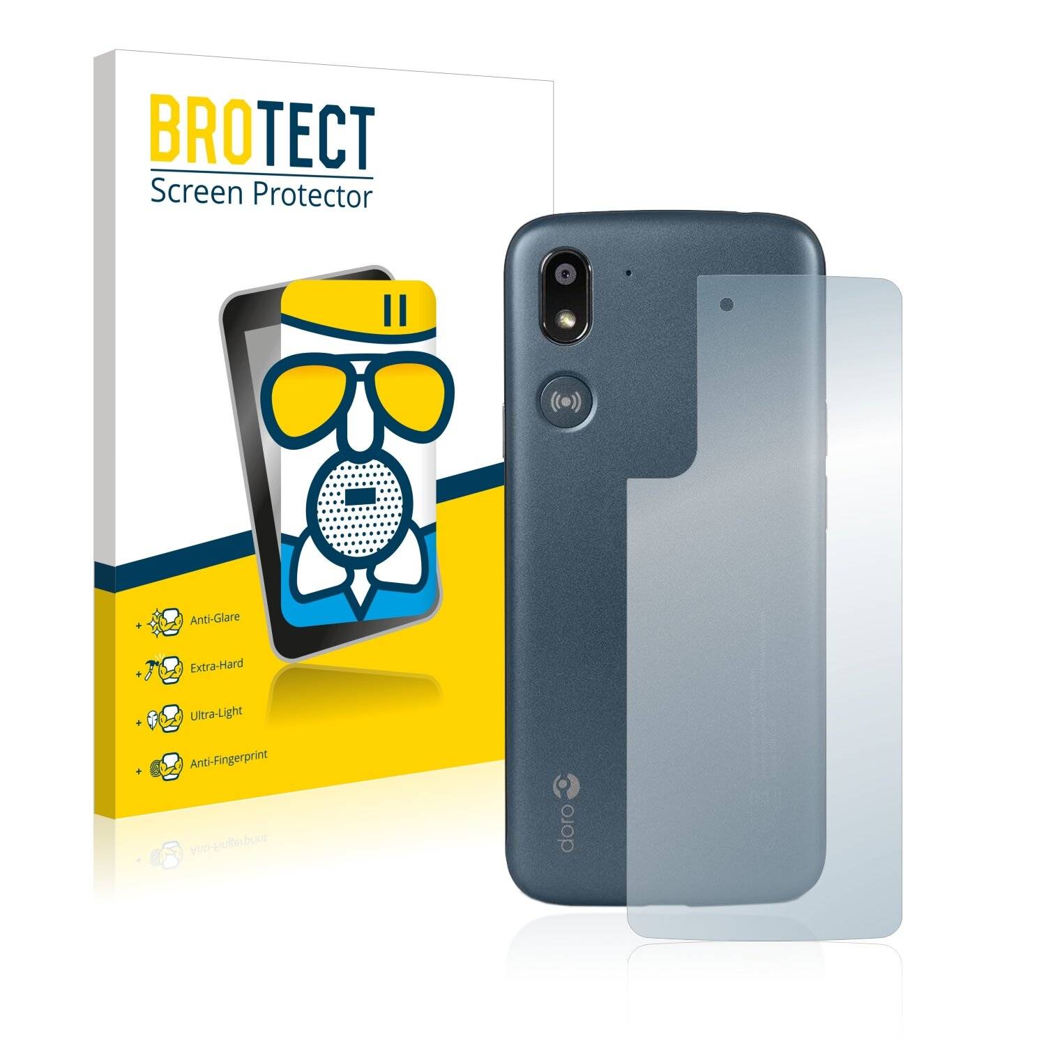 BROTECT AirGlass Matte Schutzglas Folie für Doro 8050 Plus