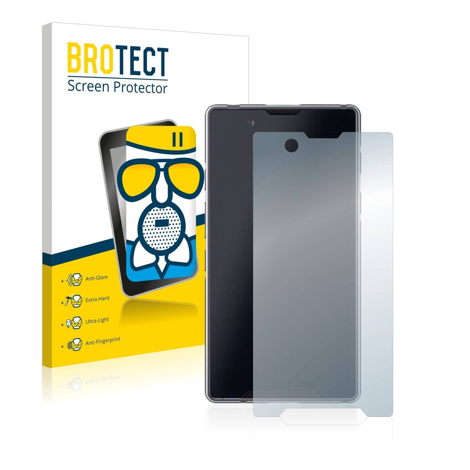 BROTECT AirGlass Matte Schutzglas Folie für Bittium Tough Mobile