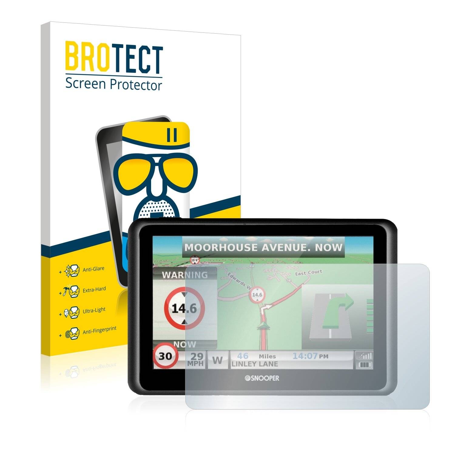 BROTECT AirGlass Matte Schutzglas Folie für Snooper Truckmate