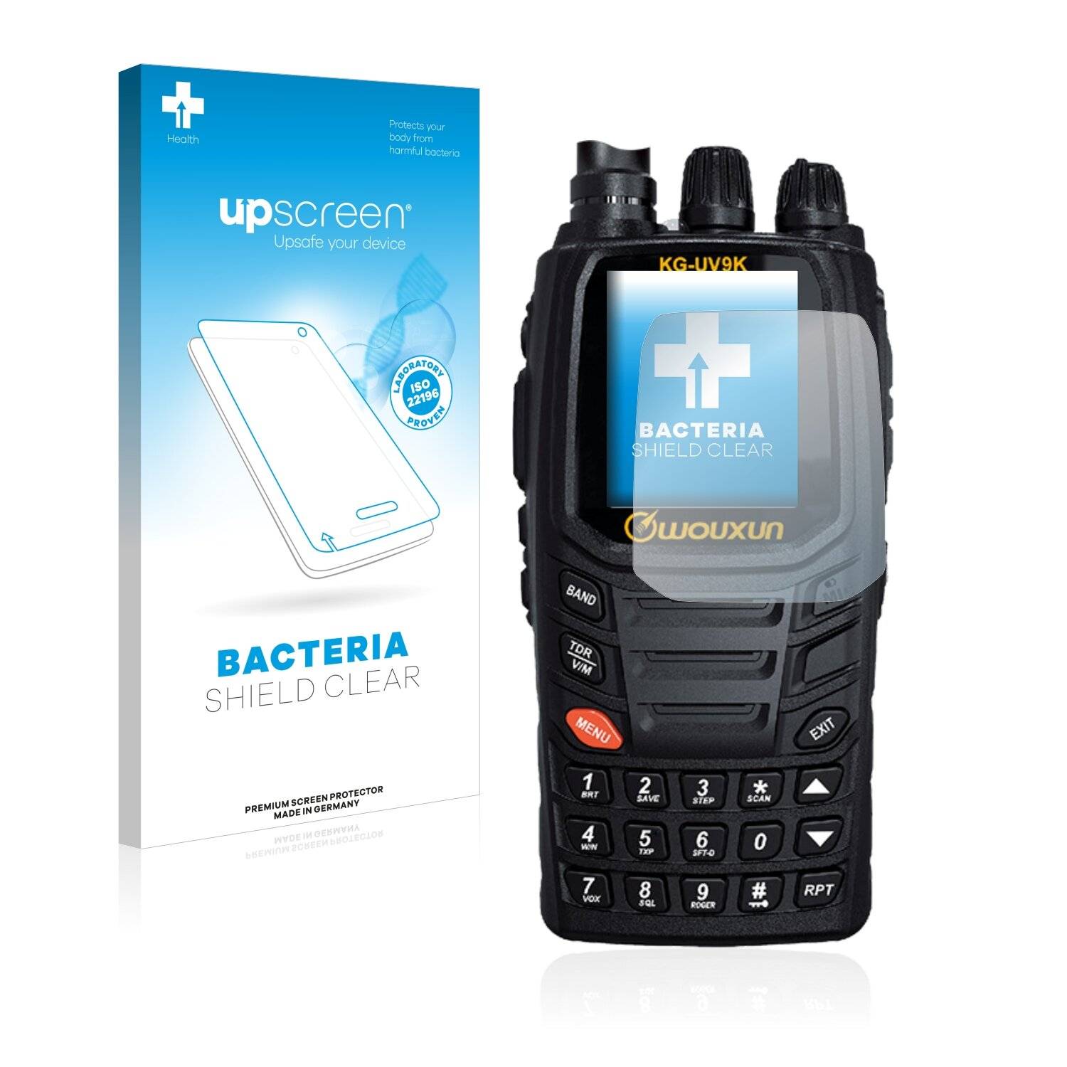 upscreen Bacteria Shield Clear Premium Antibakterielle Displayschutzfolie für Wouxun