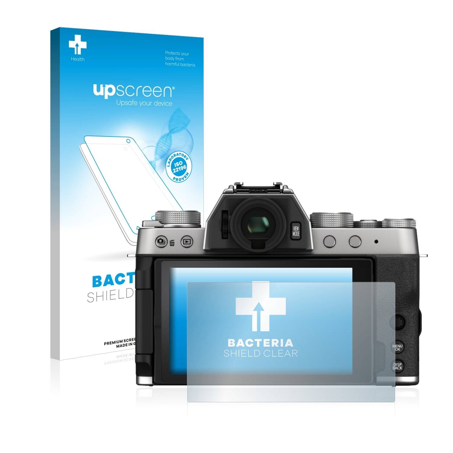 upscreen Bacteria Shield Clear Premium Antibakterielle Displayschutzfolie für Fujifilm