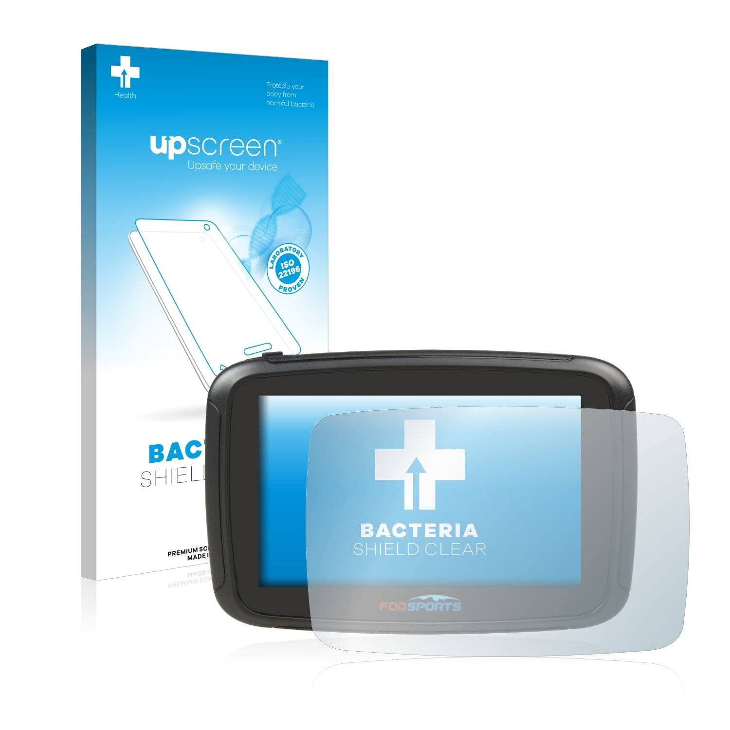 upscreen Bacteria Shield Clear Premium Antibakterielle Displayschutzfolie für Fodsports M5S