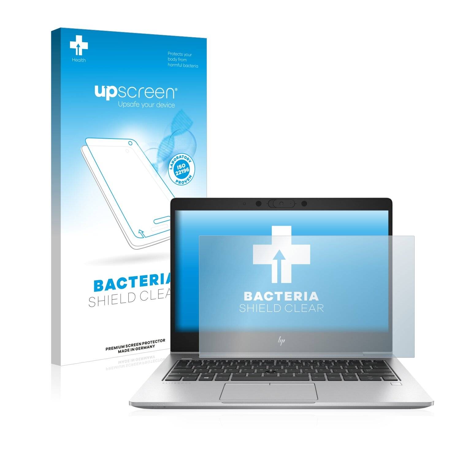 upscreen Bacteria Shield Clear Premium Antibakterielle Displayschutzfolie für HP EliteBook