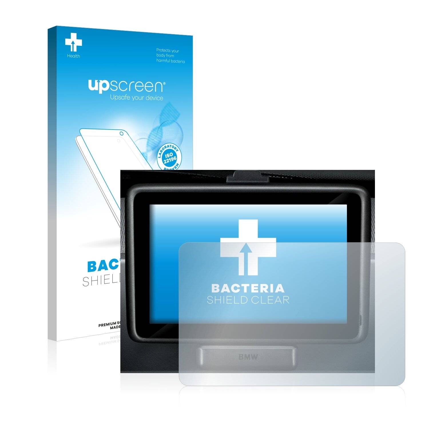 upscreen Bacteria Shield Clear Premium Antibakterielle Displayschutzfolie für BMW 3 E91 LCI