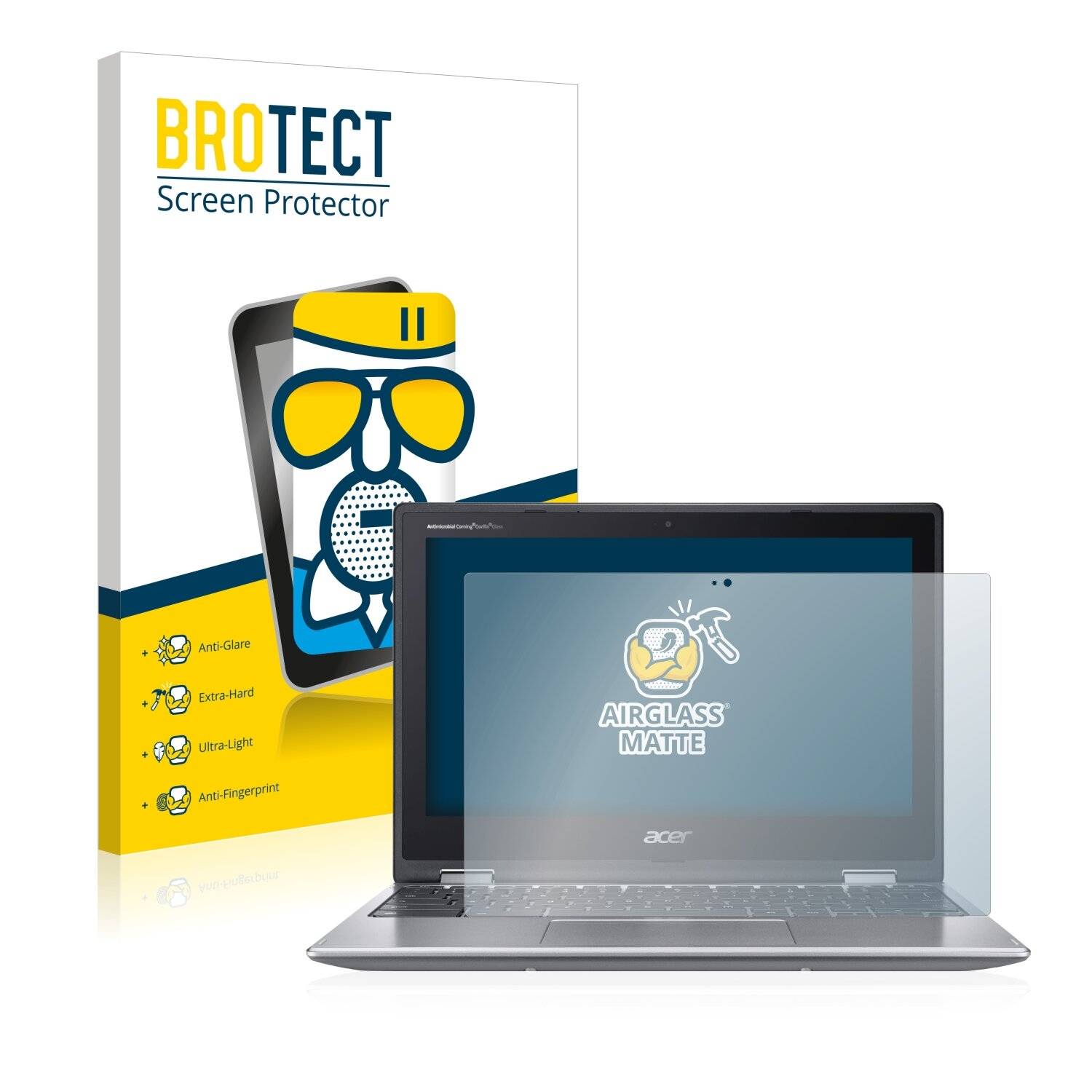 BROTECT AirGlass Matte Schutzglas Folie für Acer Chromebook