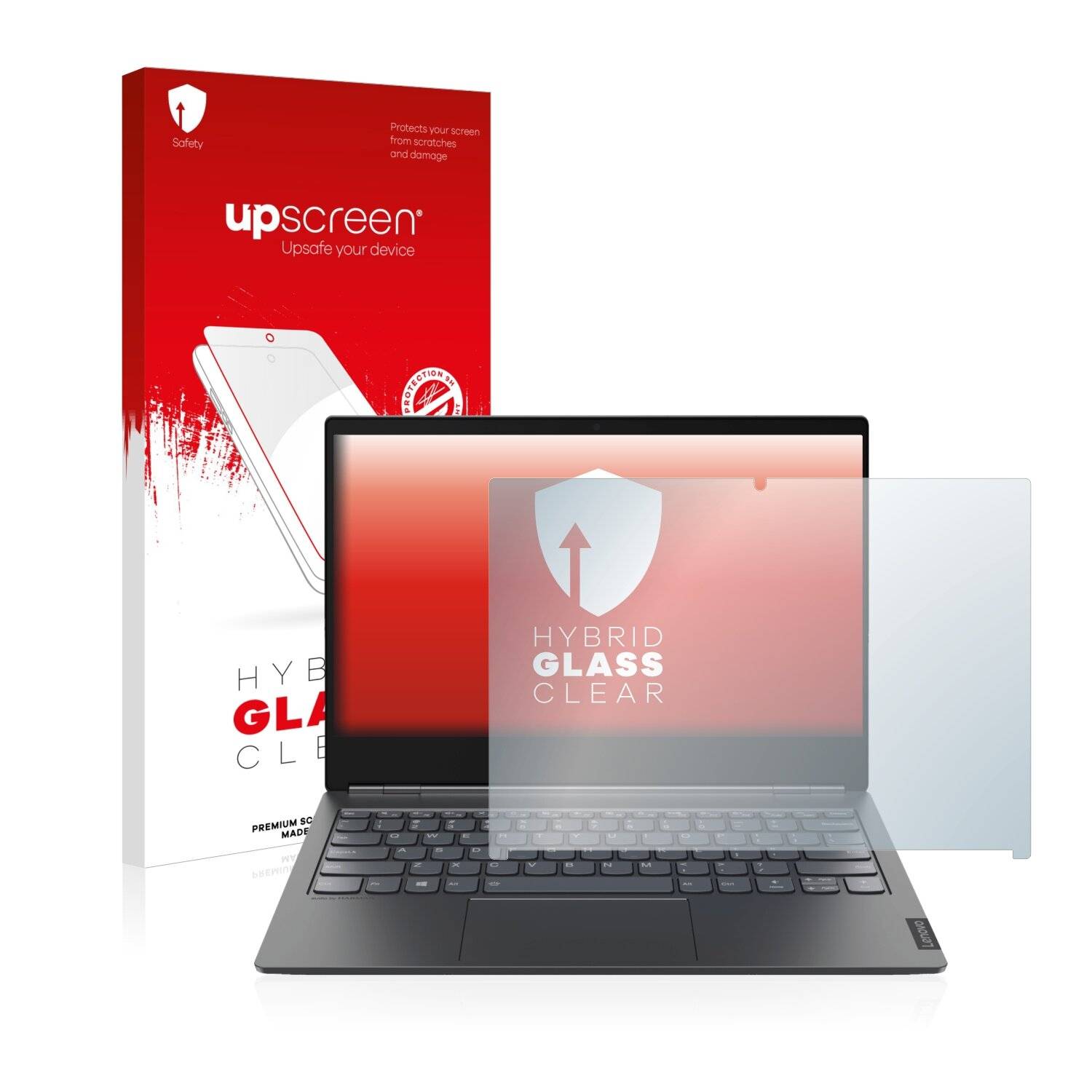 upscreen Hybrid Glass Clear Premium Schutzglas Folie für Lenovo ThinkBook