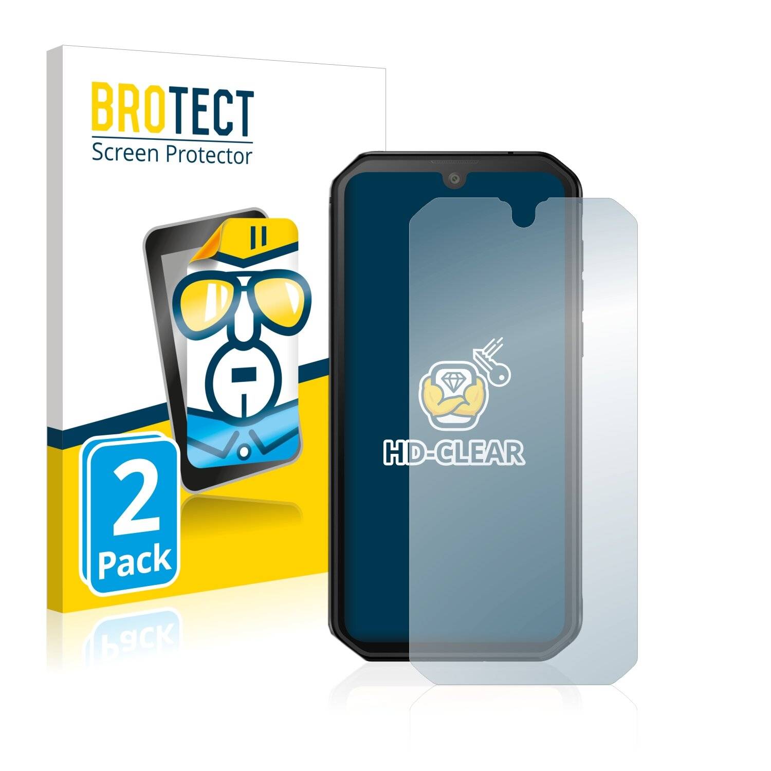 2x BROTECT HD-Clear Displayschutzfolie für Blackview BL6000 Pro