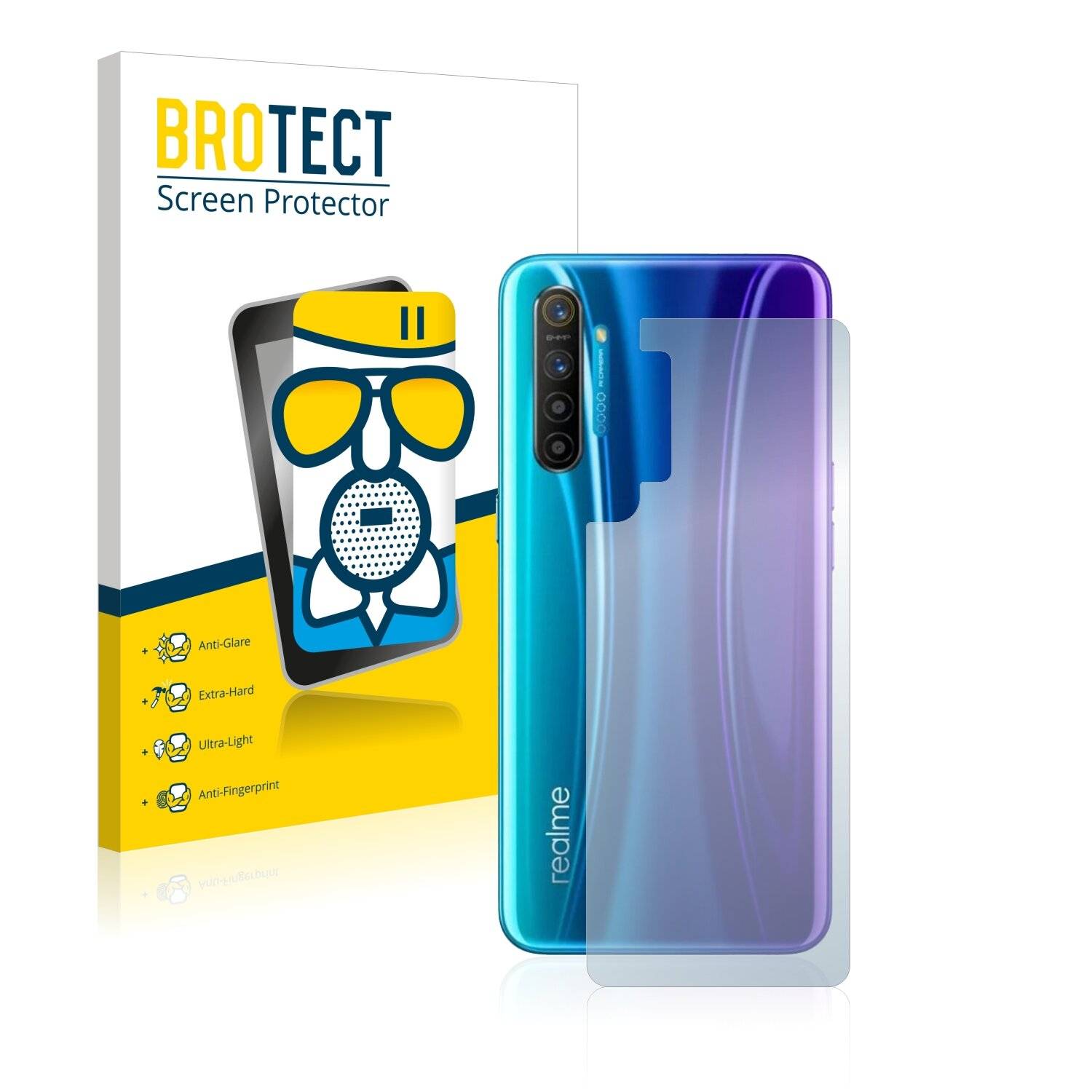 BROTECT AirGlass Matte Schutzglas Folie für Realme X2